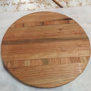 Handcrafted round charcuterie board cutting board